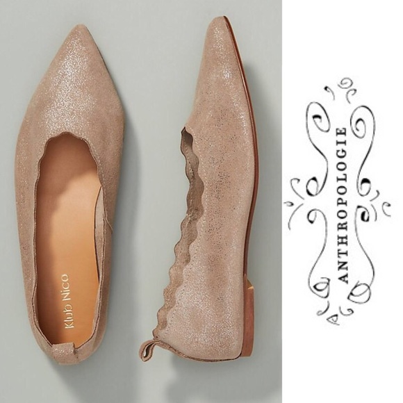Anthropologie Shoes - NWT ANTHROPOLOGIE KLUB NICO NAOMI SCALLOPED FLATS